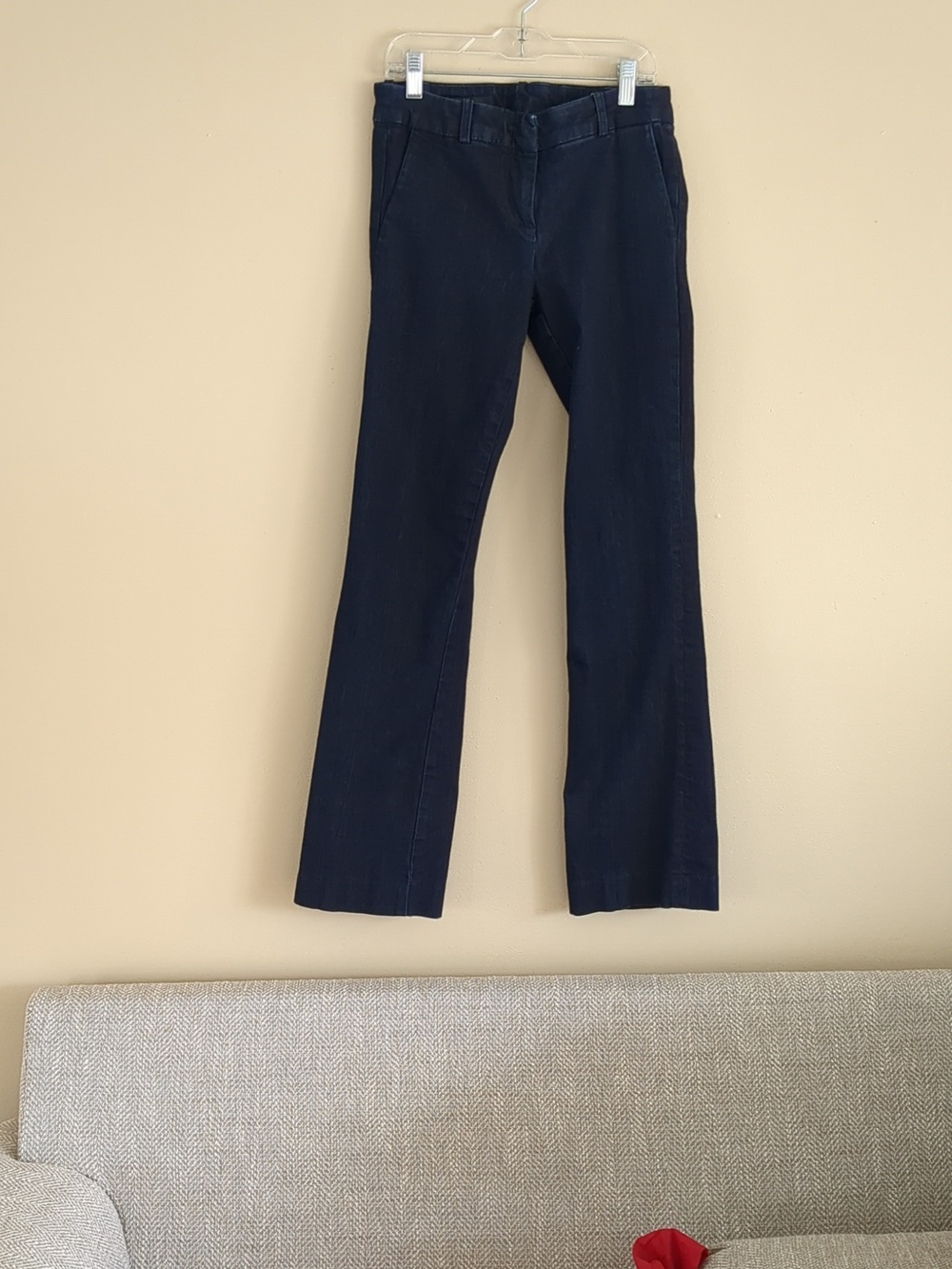 13.5" Across The Waist Kut From The Kloth Trouser Flare Denim Blue Jeans